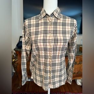 Burberry London excellent condition size 6 button down shirt